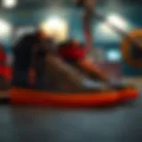High-top Airforce Ones showcasing design details