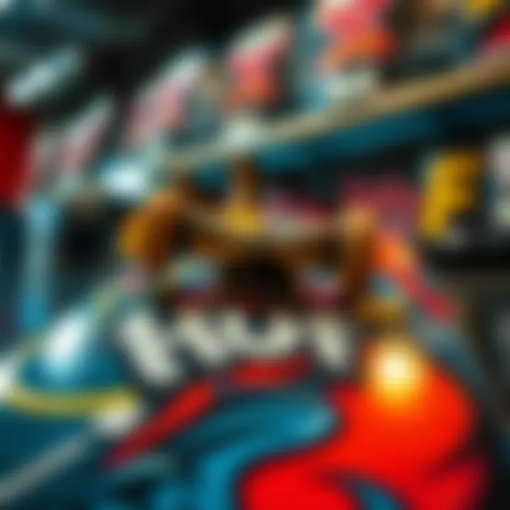 HUF collaborative artwork on skate deck