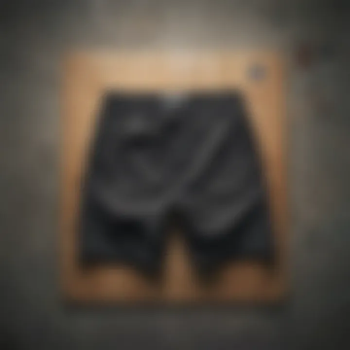 Comparison chart of Huf shorts and similar brands