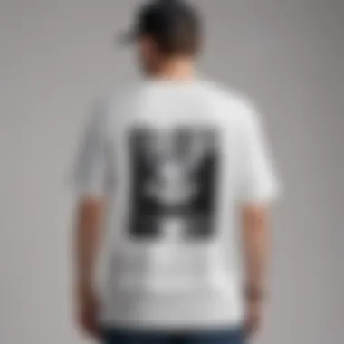 Minimalistic Style of Huf T-Shirt Huf t-shirt featuring a bold logo against a minimalistic background