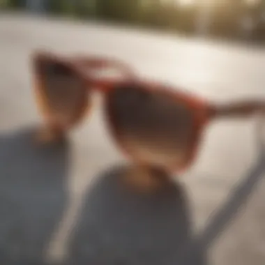Array of large Wayfarer sunglasses in various colors and designs