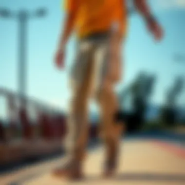 Different Styles of Light Khaki Cargo Pants for Skaters Different styles of light khaki cargo pants for skaters