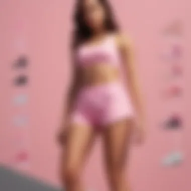Fit Guide for Light Pink Nike Shorts Infographic illustrating the different fit options available for light pink Nike shorts