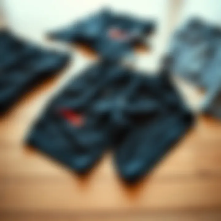 Fashion-Forward Mesh Short Shorts Designs Fashion-forward designs of mesh short shorts laid out