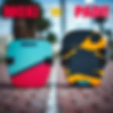 Side-by-side comparison of Moxi skates pads and competitors