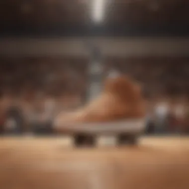 Performance Features of Nike Court Vision Mid Brown Nike Court Vision Mid Brown demonstrating performance on the court.