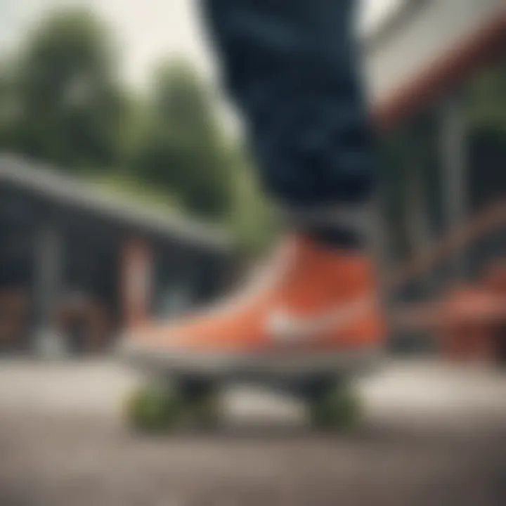Casual setting with a pair of Nike No See Socks styled with everyday attire.