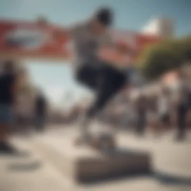 A community event celebrating skateboarding culture at Nike Plaza