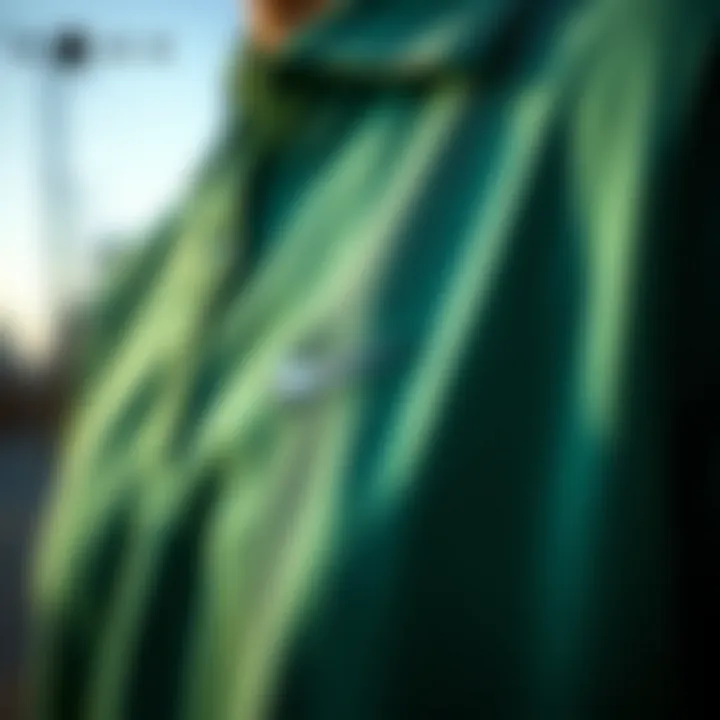 Close-up of Nike SB Polo Shirt fabric texture