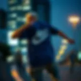 Nike Skateboarding Shirt in Action Stylish Nike skateboarding shirt in action