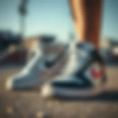 Comparison of no lace and traditional laced skate shoes