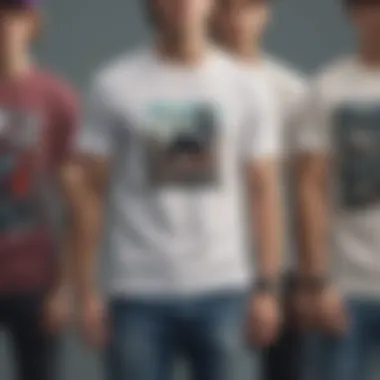 Comparison of Graphic Tees from Different Platforms Side-by-side comparison of graphic tees from various platforms