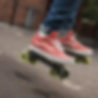 Innovative Design of Pop Out Skate Shoes Detailed view of pop out skate shoes showcasing innovative design features
