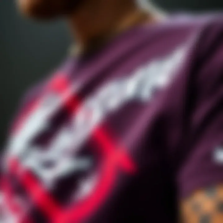 Close-up of graphic elements on a Post Malone tee shirt