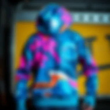 Vibrant Printed Hoodie Design Stylish printed hoodie showcasing vibrant patterns and textures