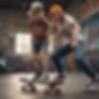 Roxy Billie mentoring aspiring skaters