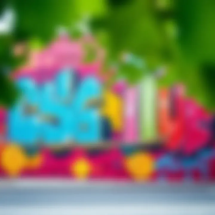 A vibrant mural representing skate culture in Philadelphia