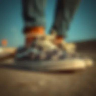 Close-up of Skull Vans showcasing performance features