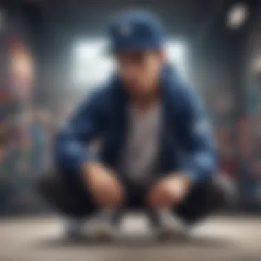 Snapback Fashion Coordination A well-coordinated outfit featuring a snapback being worn with confidence