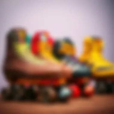 Comparative display of Steel Pulse skates alongside other popular roller skate brands