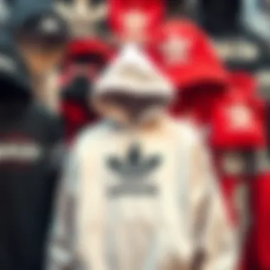 A collage of popular hoodie brands and their logos