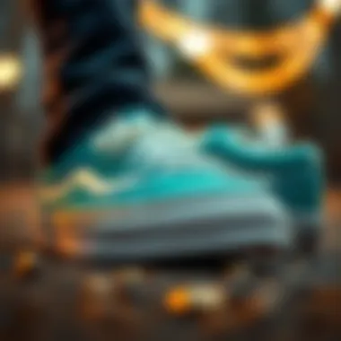 Vans Old Skool Teal showcasing its distinctive color and design