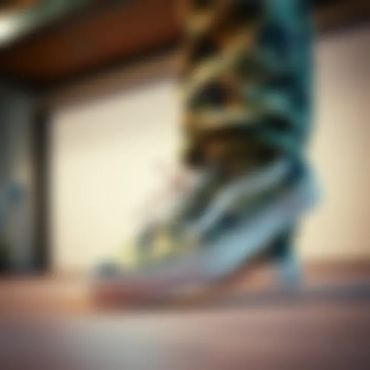 Camo print Vans paired with contemporary fashion