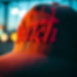 A close-up view of a Von Dutch hat showcasing its unique embroidery and design elements