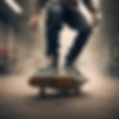 Performance of Vans Low Shoes in Skateboarding Skateboarder performing tricks while wearing Vans low shoes