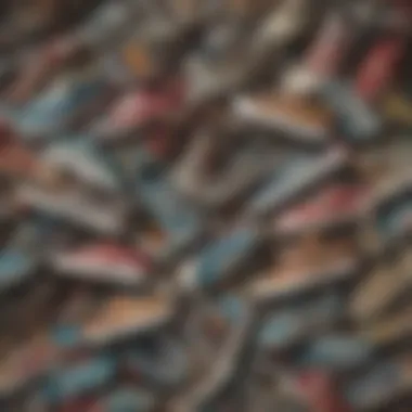 Diverse Styles of Vans Shoes in Skate Culture A collage of different styles of Vans shoes embraced by the skate community