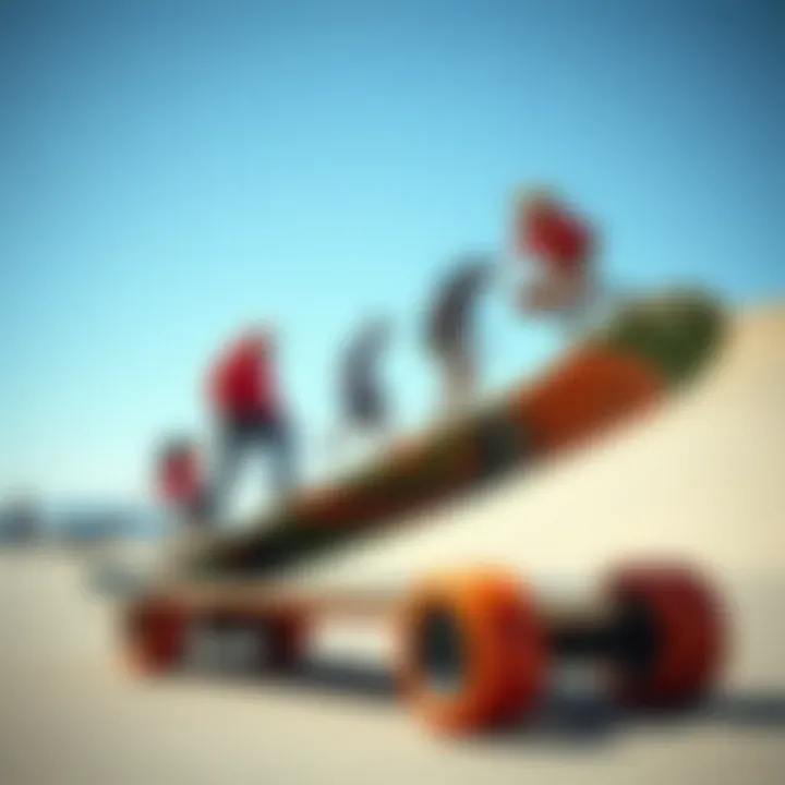 Historical evolution of skateboards with emphasis on flip boards.