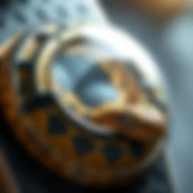 Diagram illustrating the biological features of the pit viper shield