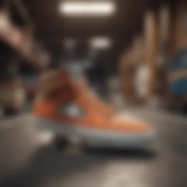 Innovative Design of DC Footwear Close-up of DC shoes showcasing innovative design features