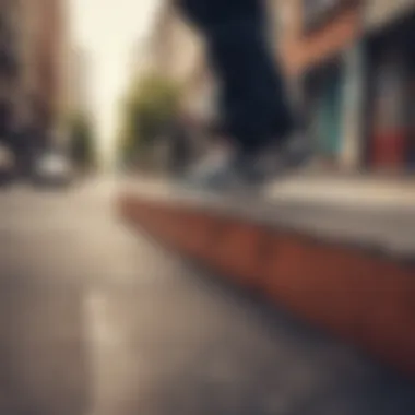 Urban Aesthetic of DC Shoes DC shoes in a stylish urban setting highlighting their aesthetic