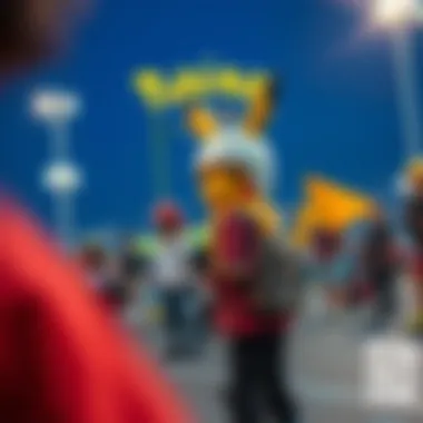 Community engagement at a Pokémon roller skating event