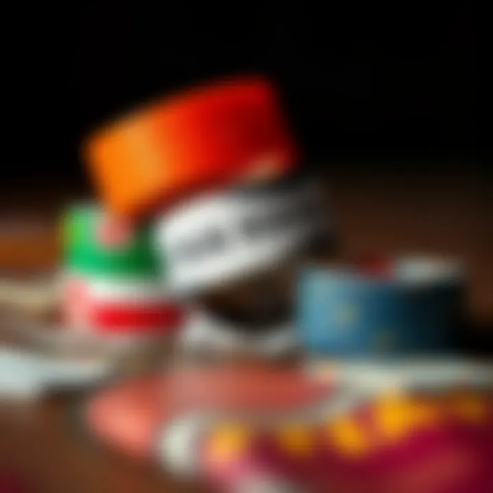 A Comprehensive Look at Skater's Tape Materials Skater's tape showcasing diverse materials