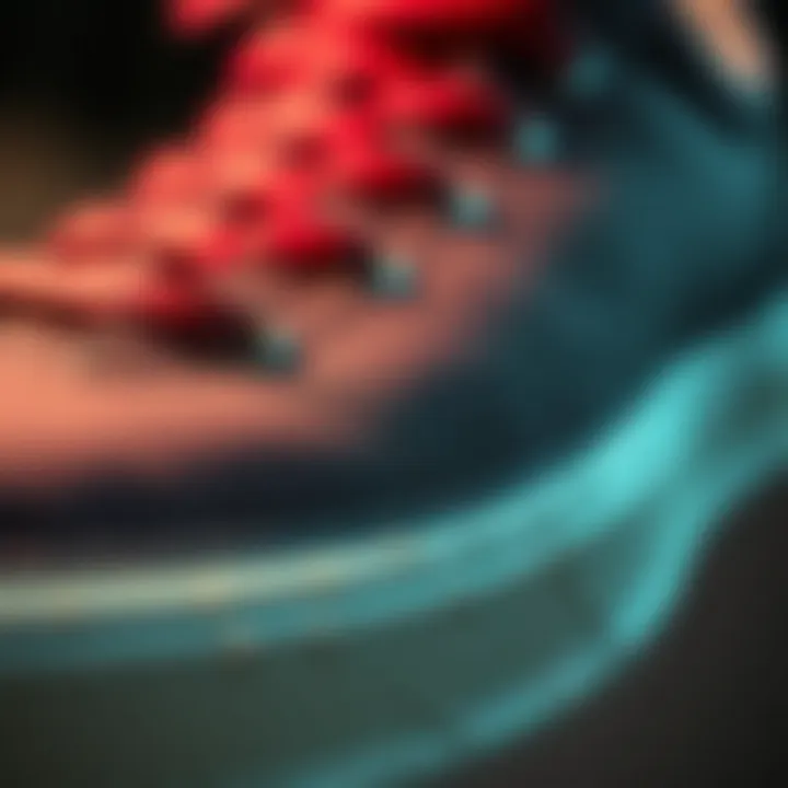 Close-up of slide shoe material showcasing its texture