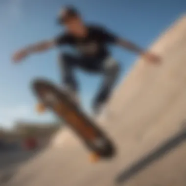 Skater Performing Tricks on Mongoose Skater performing tricks on a Mongoose skateboard