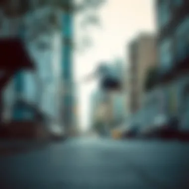 Artistic representation of the Nike Daybreak Summit in an urban setting