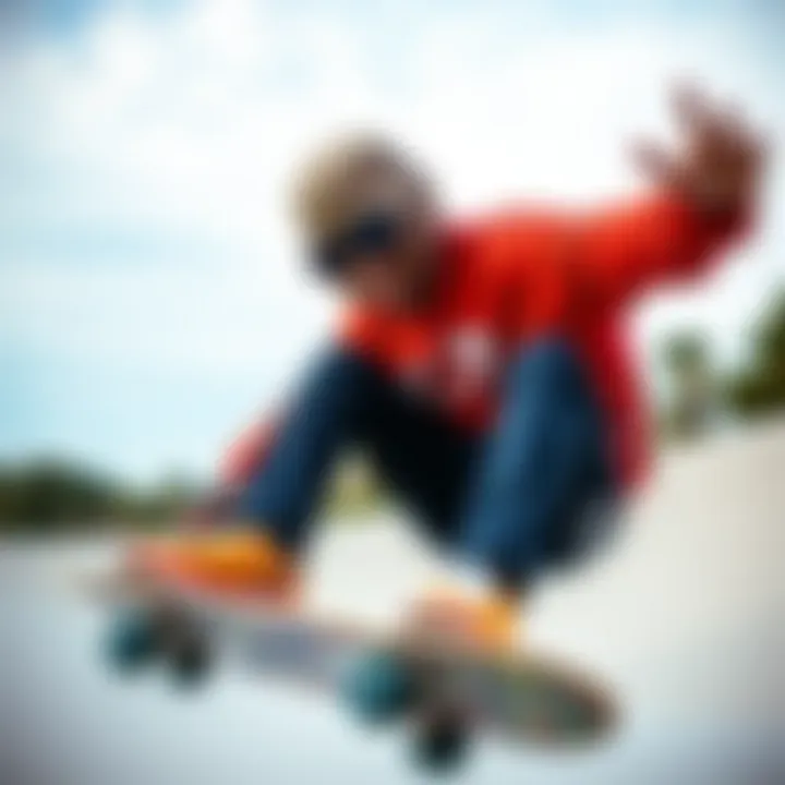 Skateboarder wearing Oakley Gascan sunglasses in action