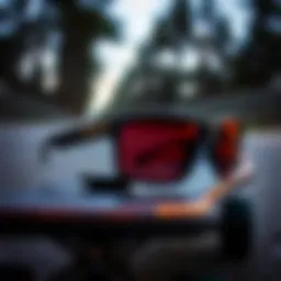 Stylish Oakley Gascan sunglasses displayed on a skateboard