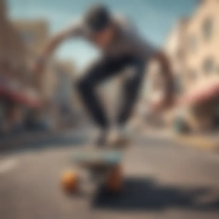 Digital platform showcasing a collection of skateboard art.