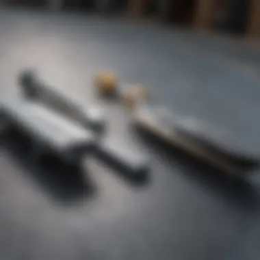 Comparing the Silver T Tool with Other Tools Illustration of the Silver T Tool alongside other skateboard tools for comparison