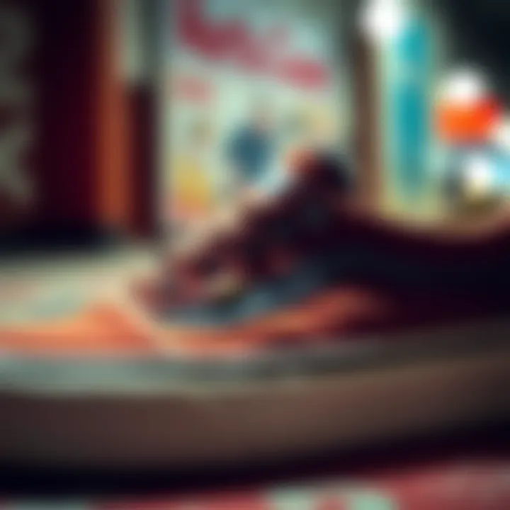 Close-up of the Vans Old Skool Corduroy highlighting its design elements and branding