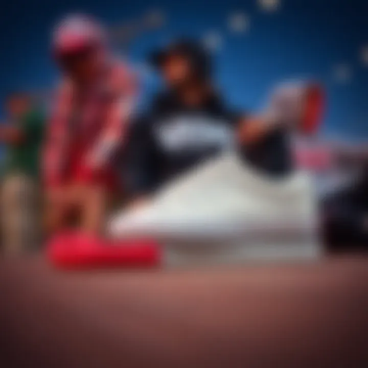 Vans Pro White showcased alongside popular streetwear fashion items