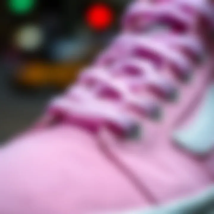 Close-up of the Vans Sk8 Hi MTE 2 Pastel Multi showcasing its texture