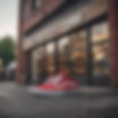 Exterior view of the Vans store in Syracuse, showcasing the iconic logo.