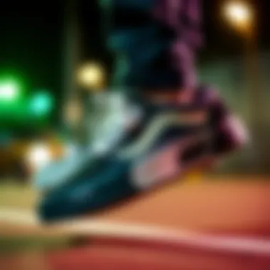 Performance Features of Vans Ultrange Exo Shoes Performance features of Vans Ultrange Exo shoes highlighted through action shot