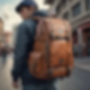 Innovative Design of Side Shoulder Backpacks An innovative side shoulder backpack showcasing unique design features