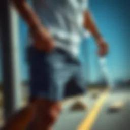 Dynamic fit of lightweight athletic shorts